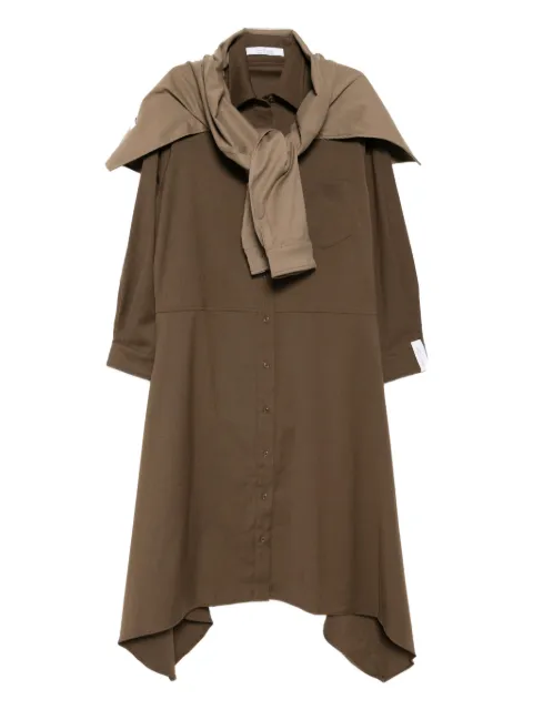 Rokh Tie dress Brown R6CA350PM