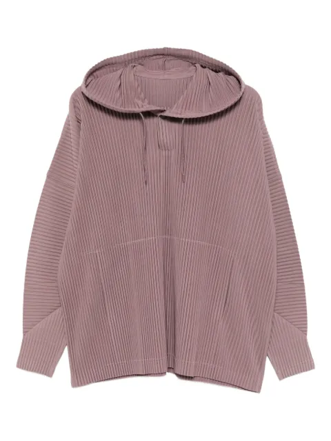 Homme Plissé Issey Miyake pleats hoodie Purple HP58JK186