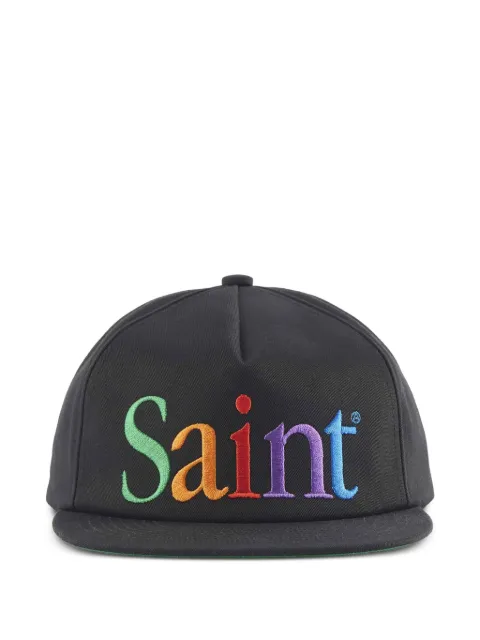 SAINT MXXXXXX rainbow-embroidered baseball cap Black SMHR10000087