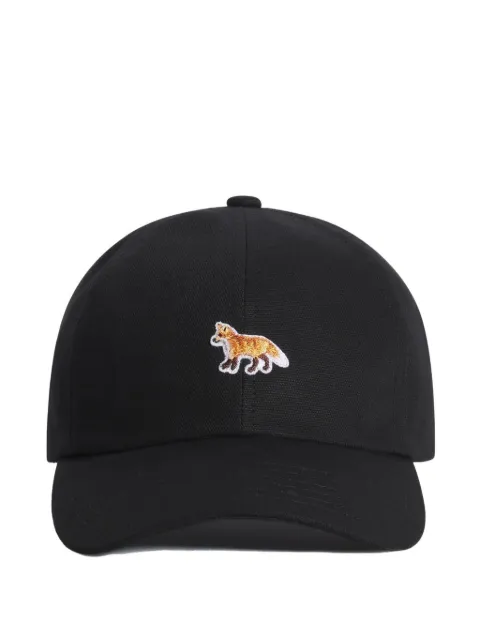 Maison Kitsuné Baby Fox embroidered cap Black OW06109WB0026
