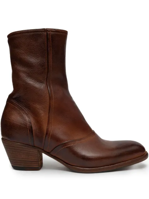 PAUL SILENCE 55mm leather zip-fastening boots Brown FC05