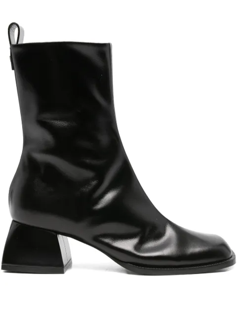 Nodaleto zip-detail boots Black NO45007A22040