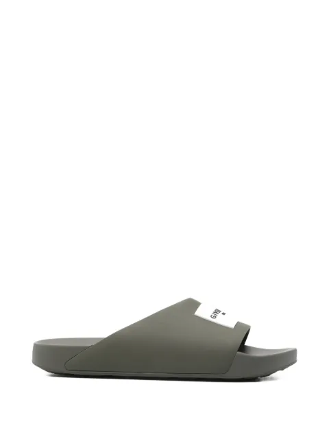 Givenchy logo-detail slides Green BH302MH1XL
