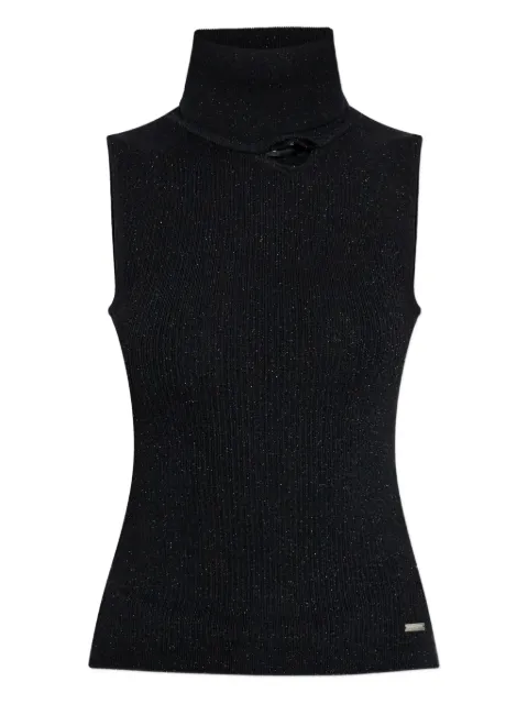 DSQUARED2 sleeveless turtleneck top Black S72HA1260D13171