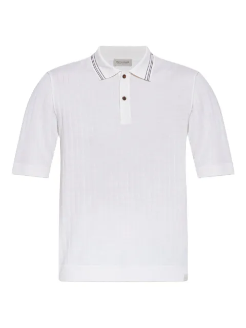 Paul & Shark ribbed polo shirt White 15311114