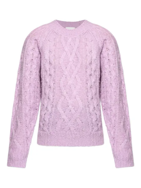 MARANT ÉTOILE cable-knit sweater Pink PU0748FAC3L05E