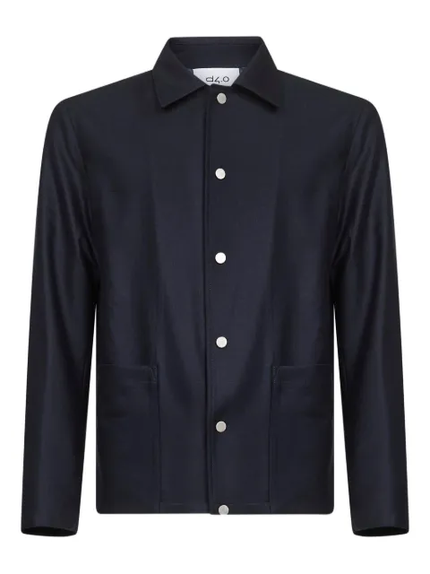 D4.0 snap-button wool jacket Blue D1HFW25260001E044