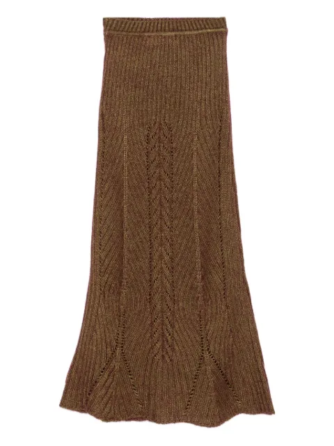 Vivienne Westwood ribbed knit skirt Gold 1802001ZY003Z