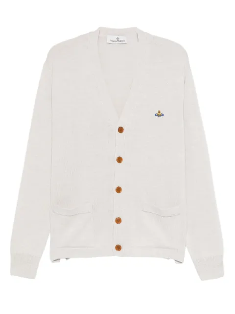 Vivienne Westwood orb-embellishment cardigan Neutrals 27010014Y002M