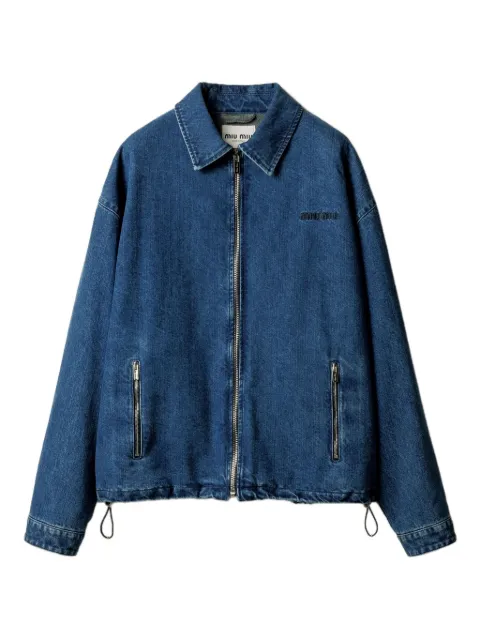 Miu Miu cashmere denim jacket Blue GWB272SOOO17ON