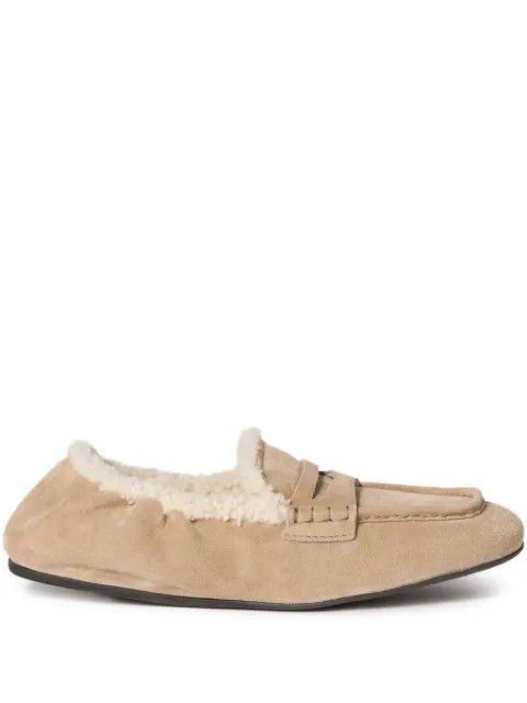 Miu Miu suede loafers Neutrals 5D341EFZF05Z0G