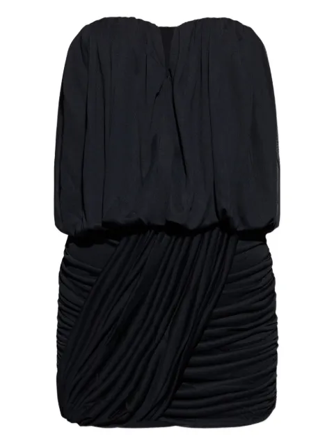 ISABEL MARANT strapless pleated dress Black RO0854FAC3K02I