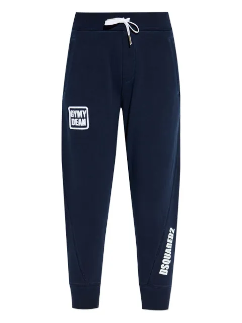 DSQUARED2 logo-patch number-detail track pants Blue S75KB0522S25030