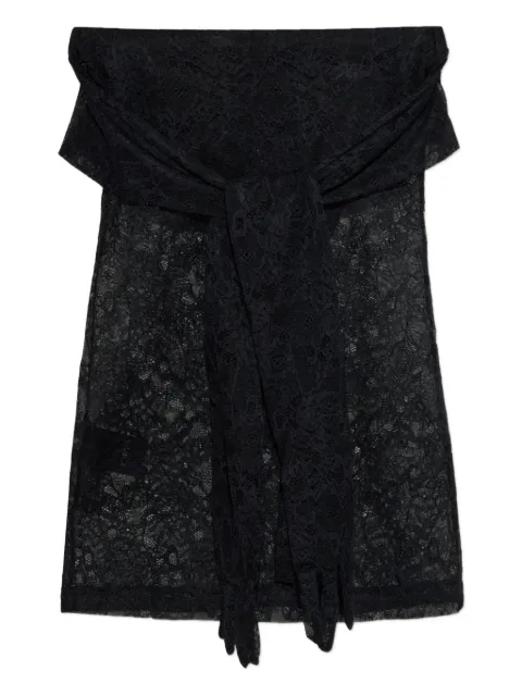 VETEMENTS lace-bow top Black WH76DR210B