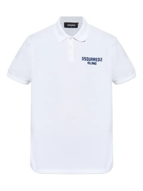 DSQUARED2 logo-print polo shirt White S74GL0086S22743