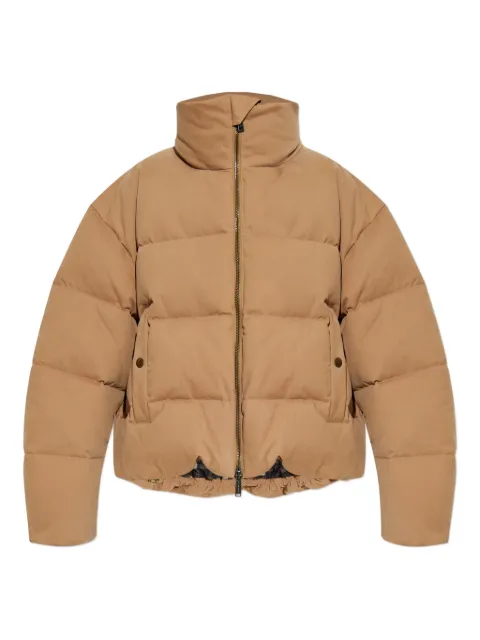 DSQUARED2 deer-print quilted jacket Brown S75AM1153D35319
