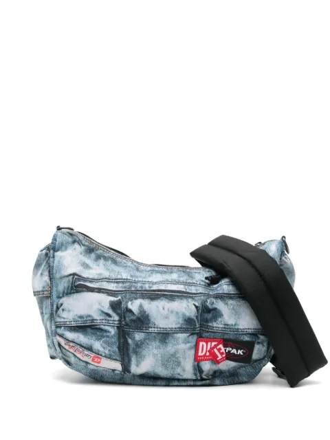 Eastpak x Diesel denim-effect shoulder bag Blue EK0A5BMC6Y21