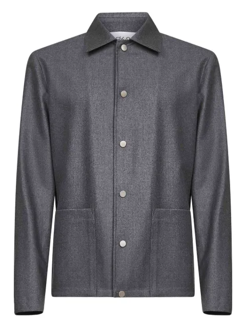 D4.0 snap-button patch-pocket jacket Grey D1HFW25260001N067