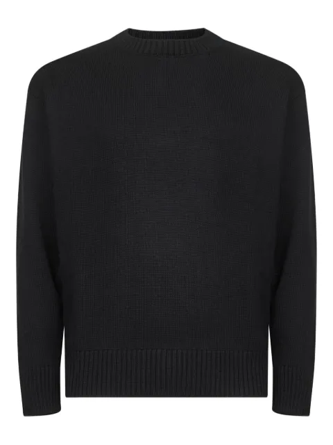 D4.0 ribbed crew neck sweater Black 1312814283099