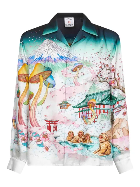 Casablanca Flowers shirt White UAW25SH00603M