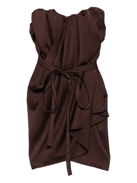 Vivienne Westwood draped-waist mini dress Brown 11010396W01AD
