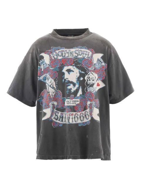 SAINT MXXXXXX Body Soul graphic T-shirt Grey SMHR10000014