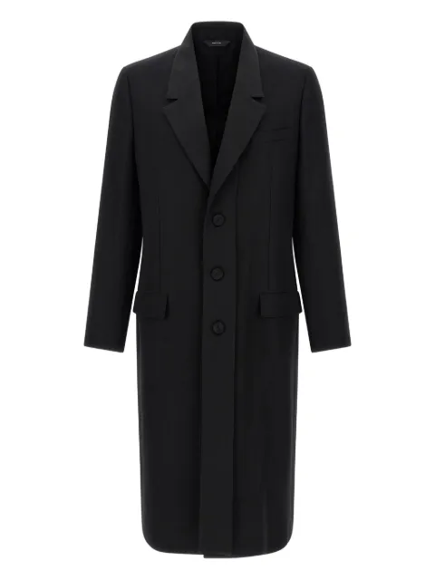 FENDI double layer lapel coat Black FF0853AOYI