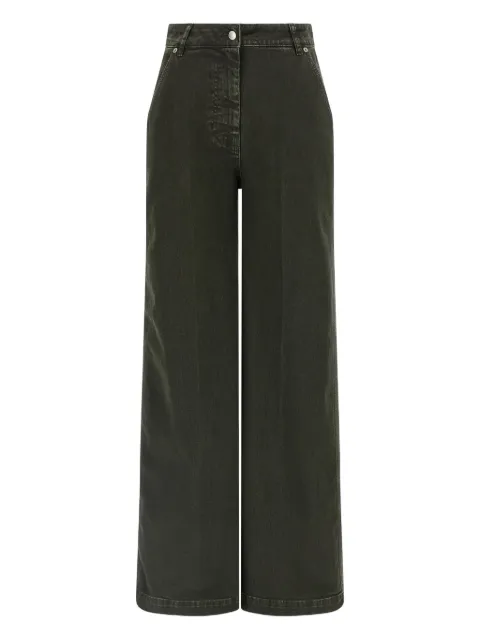 Nude creased wide-leg jeans Black 1103W2561812