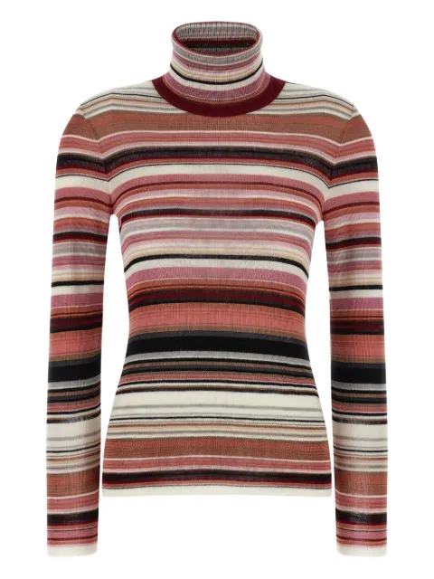 Missoni striped-turtleneck sweater Pink DS25WN2RBK01FUSM9WG