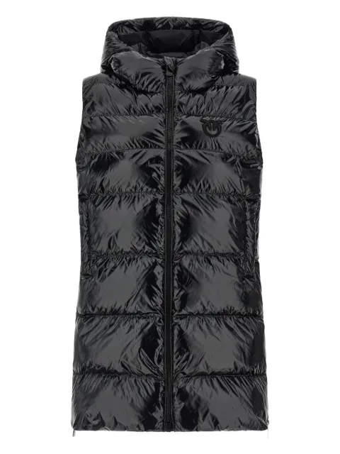 PINKO quilted hooded gilet Black 103825A2P7