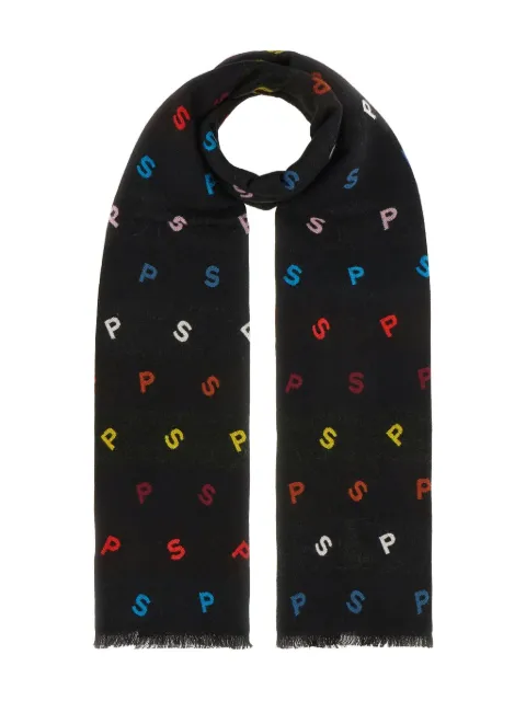 Paul Smith fringed scarf Black M1A150PT674