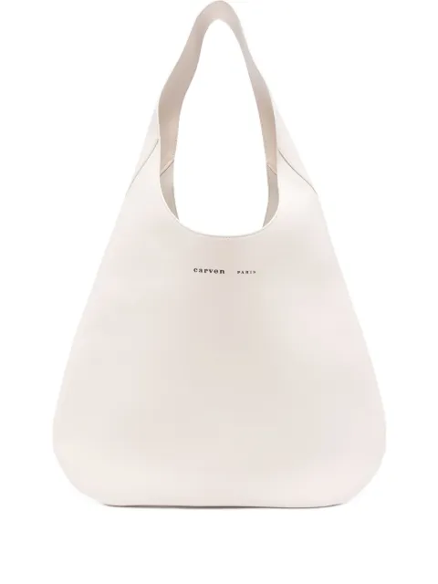 Carven Tommaso leather shoulder bag Neutrals 6252161203N005