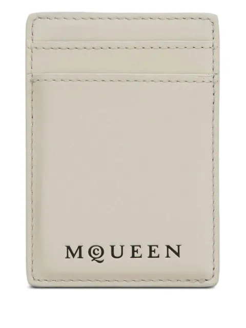 Alexander McQueen logo-detail leather cardholders White 8361401AAU6