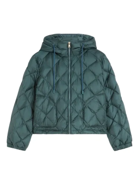 Weekend Max Mara quilted hooded jacket Green 2525486032600