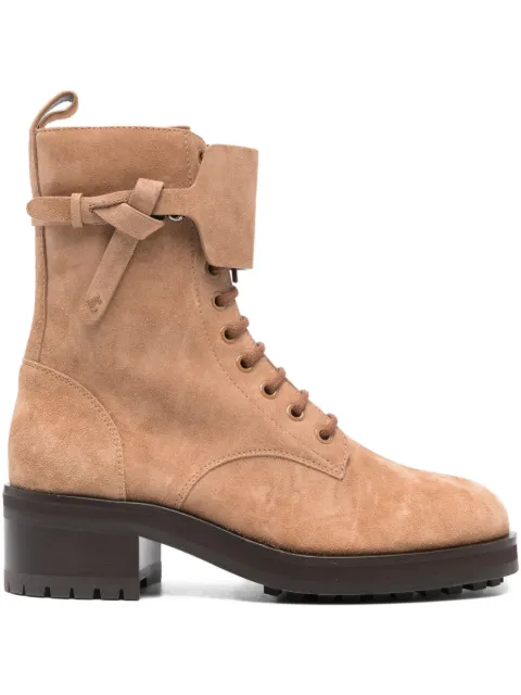 Jimmy Choo Rosabel lace-up boots Brown ROSABELFLATSVVTOFFEE