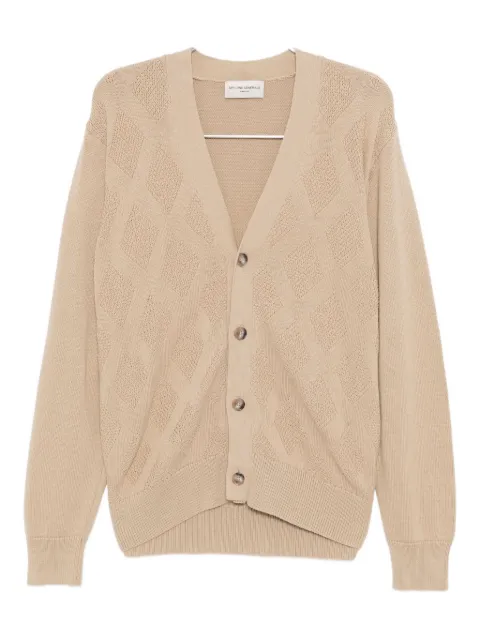 Officine Generale MILES cotton cardigan Neutrals W25MKNT300PRE