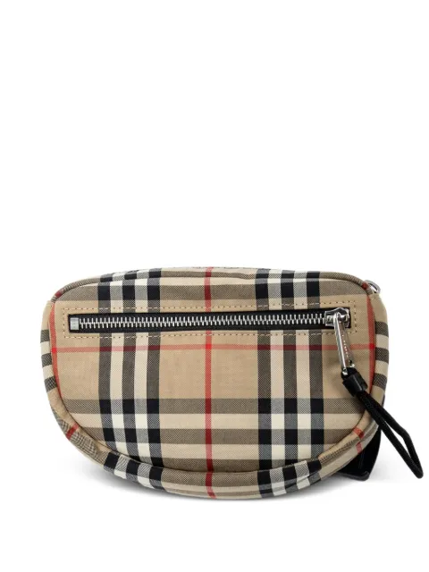 Burberry Pre-Owned check-pattern belt bag Brown 801442070E
