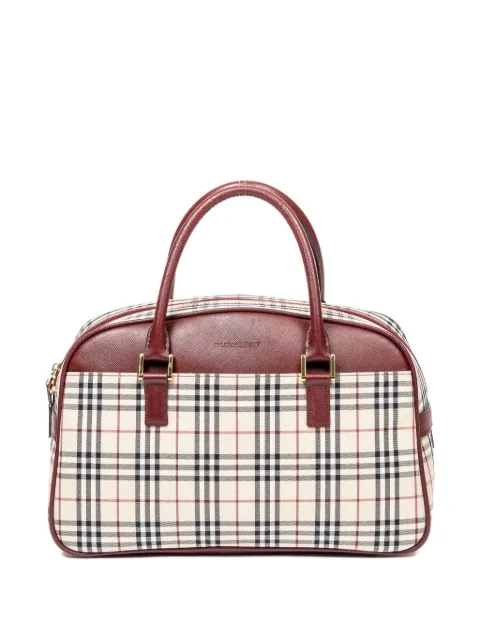 Burberry Pre-Owned 1990 House Check tote bag White NONE