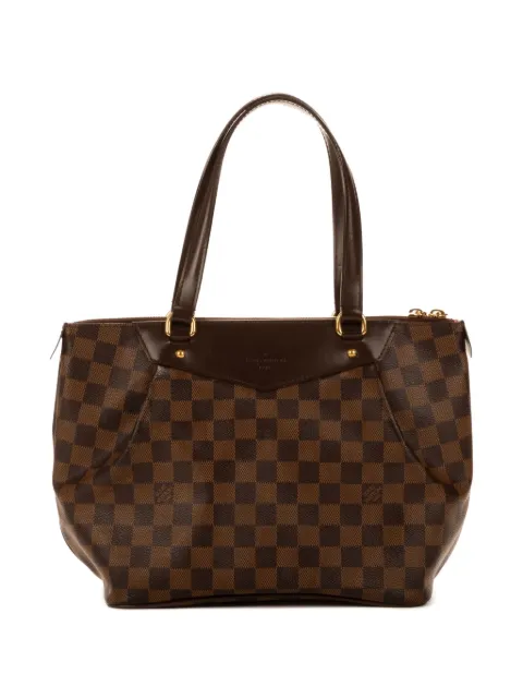 Louis Vuitton Pre-Owned 2000s Damier Azur top-handle bag Brown FL0182