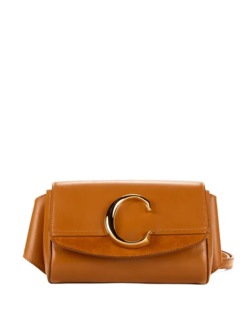 Chloé Pre-Owned C suede belt bag Brown 02196365