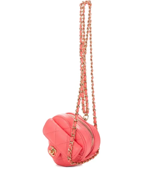 CHANEL Pre-Owned quilted heart-shaped bag Pink 32051475