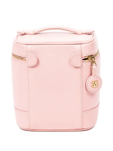 CHANEL Pre-Owned 1990 CC logo mini bag Pink 9329368