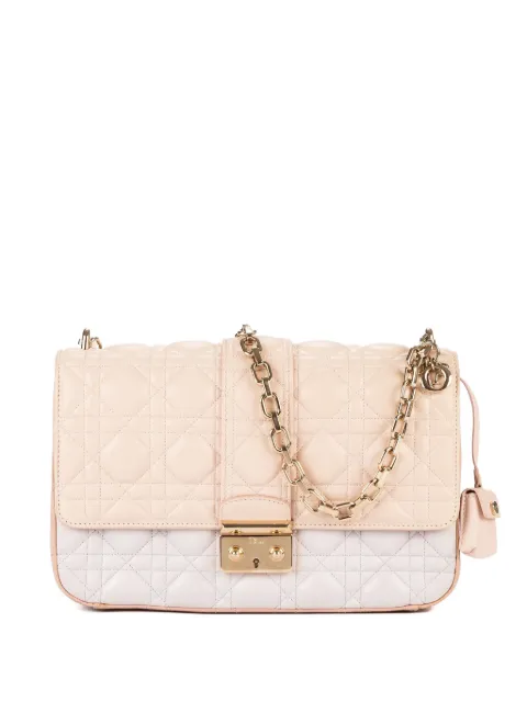 Christian Dior Pre-Owned quilted-pattern chain-strap shoulder bag Neutrals 18MA0152