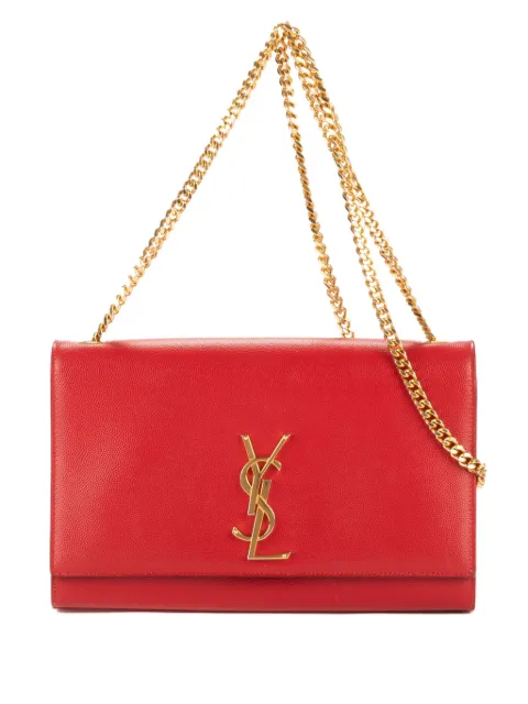 Saint Laurent Pre-Owned chain-strap shoulder bag Red PBL3640210415