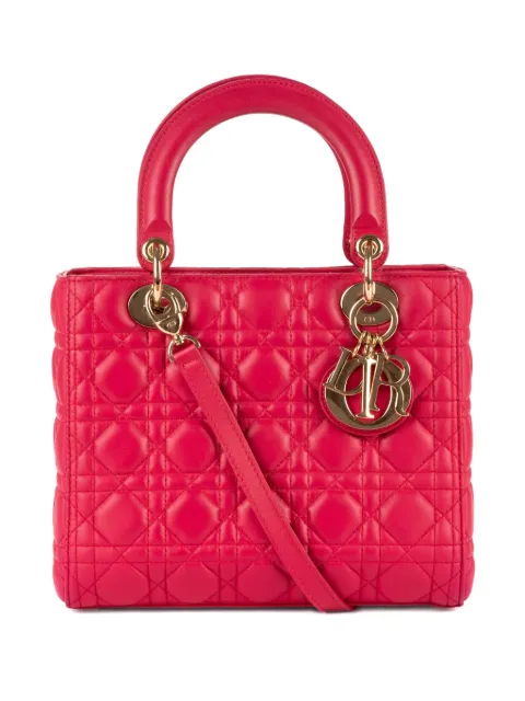 Christian Dior Pre-Owned Lady Dior tote bag Pink 16BO0183