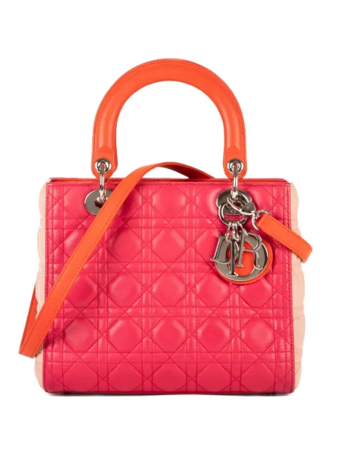 Christian Dior Pre-Owned Lady Dior tote bag Pink 15BO1113