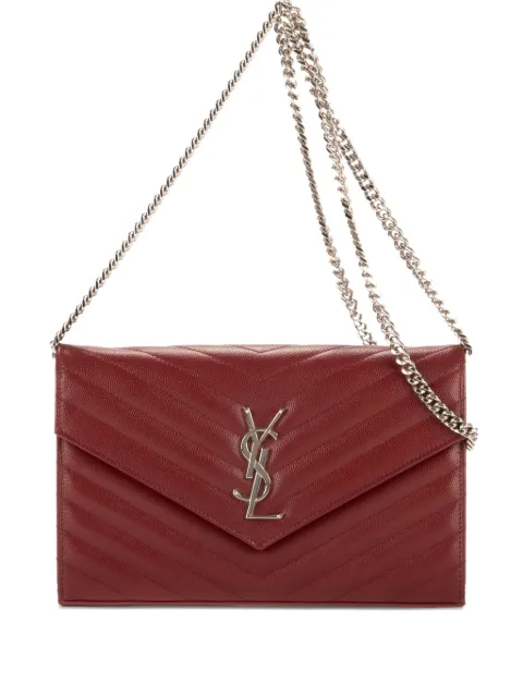 Saint Laurent Pre-Owned quilted shoulder bag Red GBL3778281017