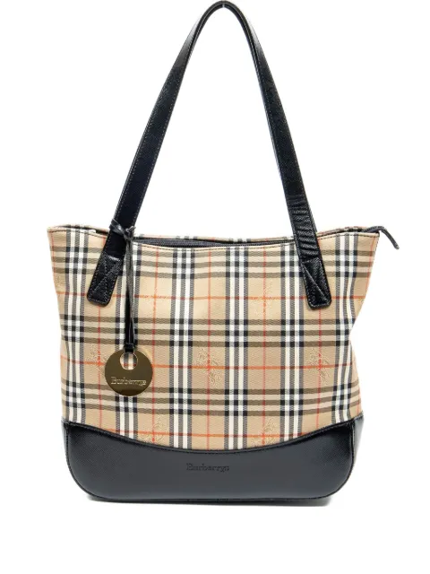 Burberry Pre-Owned 2000 Haymarket tote bag Brown NONE