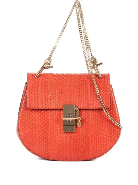 Chloé Pre-Owned small Drew shoulder bag Orange 02176366