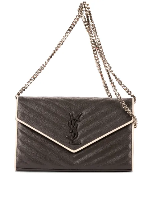 Saint Laurent Pre-Owned leather shoulder bag Grey GUE3778281117